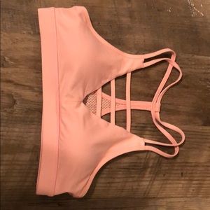 Zyia pink grid bra